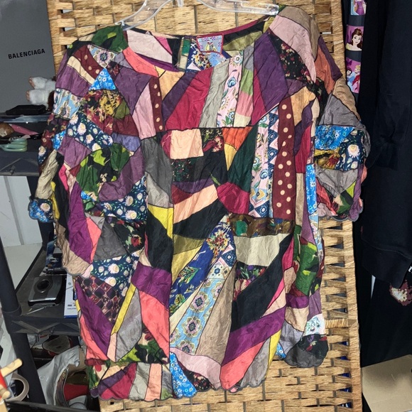 Johnny Was all silk Multicolor Women's Top - Picture 3 of 7